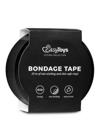 Wiązanie - Black Bondage Tape 20 m