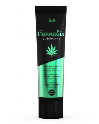 Intt - Żel na bazie wody smakowy - LUBRIFICANT CANNABIS 100 ml