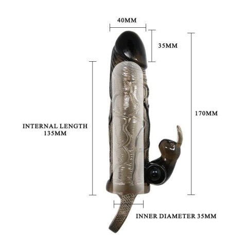 BAILE - BRAVE MAN SMOKE 5,91"" MULTI-SPEED vibration BAILE - BRAVE MAN SMOKE 5,91"" MULTI-SPEED vibration