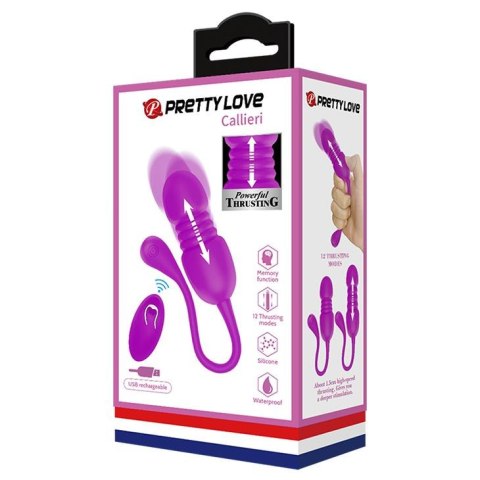 PRETTY LOVE - Callieri, 12 vibration functions 12 thrusting settings Memory function Wireless remote control PRETTY LOVE - Callieri, 12 vibration functions 12 thrusting settings Memory function Wireless remote control