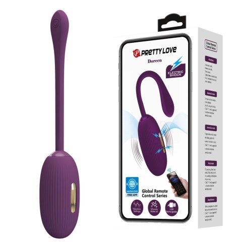 PRETTY LOVE - Doreen, 12 vibration functions 3 electric shock functions Mobile APP Long-distance Control PRETTY LOVE - Doreen, 12 vibration functions 3 electric shock functions Mobile APP Long-distance Control