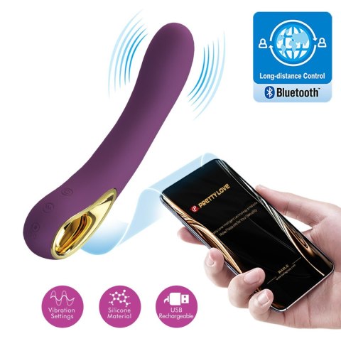 PRETTY LOVE - Ethan purple, 12 vibration functions Mobile APP Long-distance Control PRETTY LOVE - Ethan purple, 12 vibration functions Mobile APP Long-distance Control