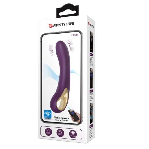 PRETTY LOVE - Ethan purple, 12 vibration functions Mobile APP Long-distance Control PRETTY LOVE - Ethan purple, 12 vibration functions Mobile APP Long-distance Control
