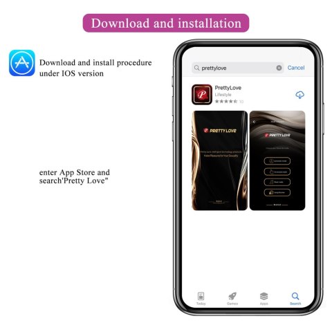 PRETTY LOVE - Ethan purple, 12 vibration functions Mobile APP Long-distance Control PRETTY LOVE - Ethan purple, 12 vibration functions Mobile APP Long-distance Control