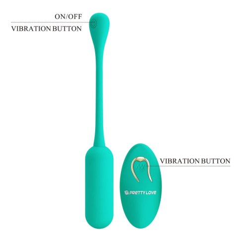 PRETTY LOVE - LECHIES Dream chaser 5, Green, Wireless remote control 12 vibration functions Memory function PRETTY LOVE - LECHIES Dream chaser 5, Green, Wireless remote control 12 vibration functions Memory function