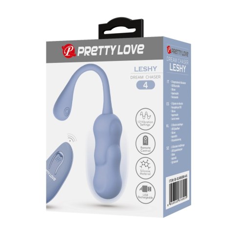 PRETTY LOVE - LESHY Dream Chaser 4, Blue, 12 vibration functions Wireless remote control PRETTY LOVE - LESHY Dream Chaser 4, Blue, 12 vibration functions Wireless remote control