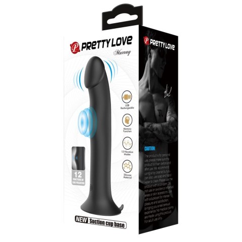 PRETTY LOVE - Murray BLACK, 12 vibration functions 12 pulse wave settings Suction base PRETTY LOVE - Murray BLACK, 12 vibration functions 12 pulse wave settings Suction base