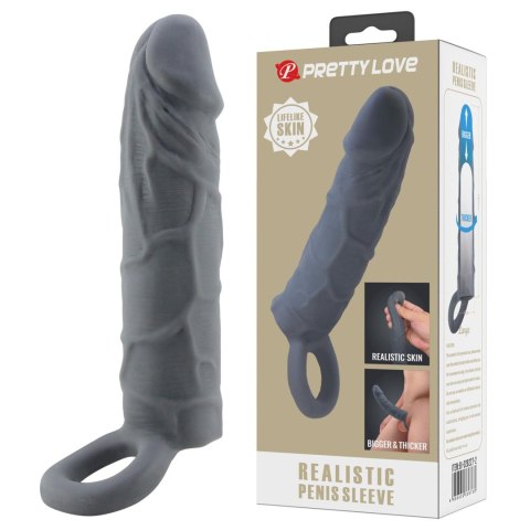 PRETTY LOVE - Realistic Penis Sleeve, TPR PRETTY LOVE - Realistic Penis Sleeve, TPR