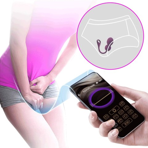 PRETTY LOVE - Elvira dark Purple, 12 vibration functions Mobile APP Long-distance Control PRETTY LOVE - Elvira dark Purple, 12 vibration functions Mobile APP Long-distance Control