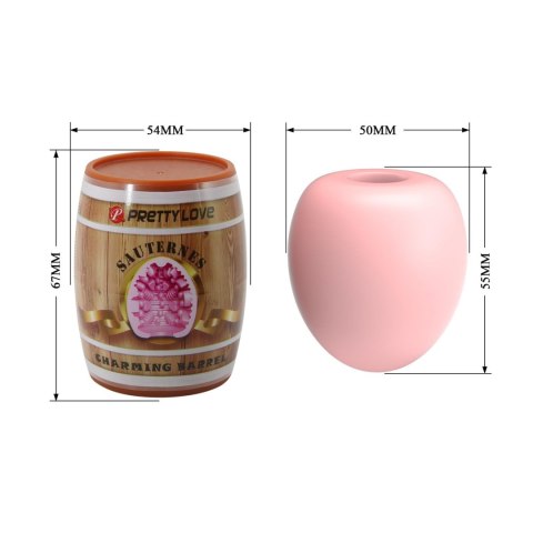 PRETTY LOVE - SAUTERNE, Charming barrel TPR / ABS PRETTY LOVE - SAUTERNE, Charming barrel TPR / ABS