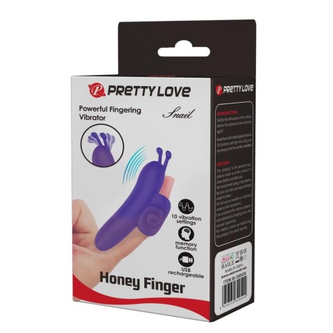 PRETTY LOVE - Snail Honey Finger, 10 vibration functions Memory function PRETTY LOVE - Snail Honey Finger, 10 vibration functions Memory function