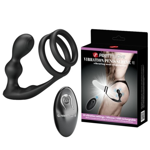PRETTY LOVE - VIBRATION PENIS SLEEVE VI, vibrating anal stimulation PRETTY LOVE - VIBRATION PENIS SLEEVE VI, vibrating anal stimulation