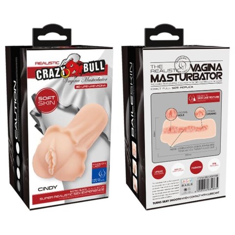 CRAZY BULL - CINDY, Realistic Vagina Masturbator CRAZY BULL - CINDY, Realistic Vagina Masturbator