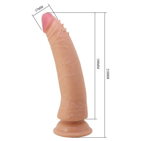 PRETTY LOVE - KABLE 8.3"(210mm) Sliding Skin Series TPR / ABS, Bendable Suction base PRETTY LOVE - KABLE 8.3"(210mm) Sliding Skin Series TPR / ABS, Bendable Suction base
