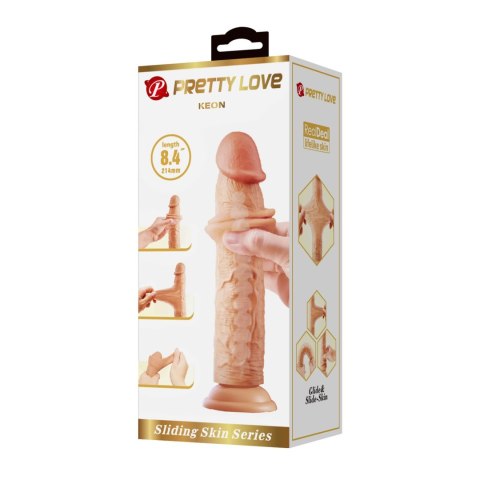 PRETTY LOVE - KEON 8.4"(214mm) Sliding Skin Series TPR, Suction base Bendable PRETTY LOVE - KEON 8.4"(214mm) Sliding Skin Series TPR, Suction base Bendable