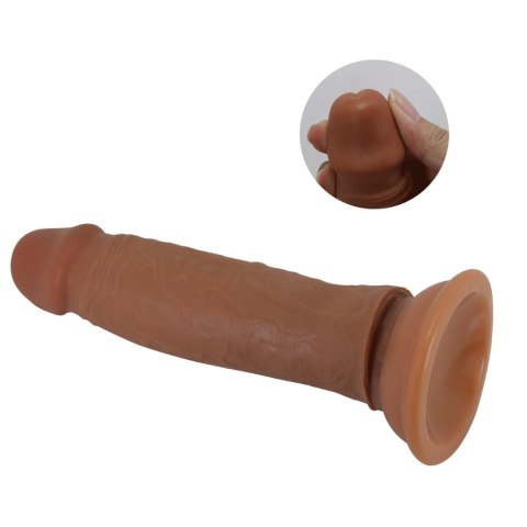 PRETTY LOVE - QUENTIN 7.2"(184mm) Sliding Skin Series TPR, Suction base Bendable PRETTY LOVE - QUENTIN 7.2"(184mm) Sliding Skin Series TPR, Suction base Bendable