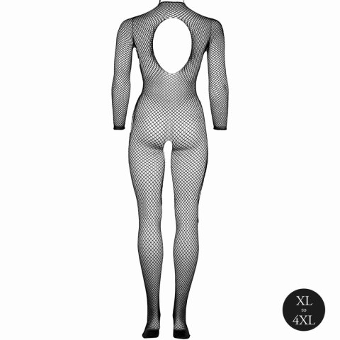 Le Désir - Bodystocking z siateczkową strukturą, otwartym krokiem i golfem Le Désir - Bodystocking z siateczkową strukturą, otwartym krokiem i golfem