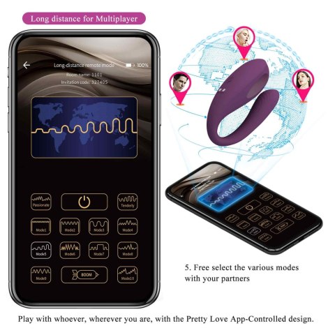 PRETTY LOVE - Aari, 10 vibration functions Mobile APP Long-distance Control 10 thumping functions PRETTY LOVE - Aari, 10 vibration functions Mobile APP Long-distance Control 10 thumping functions