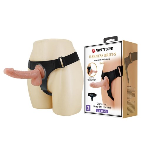 Stap-on - HARNESS BRIEFS- Kevin, Universal Strap-On, 7.2'' Dildo Stap-on - HARNESS BRIEFS- Kevin, Universal Strap-On, 7.2'' Dildo