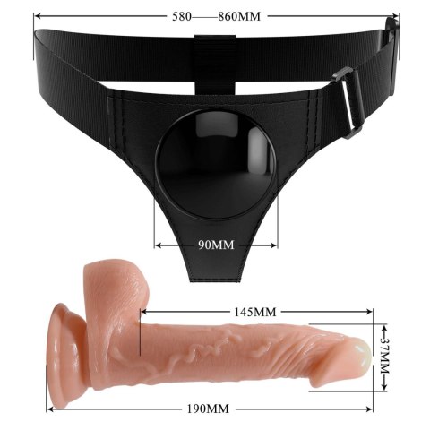 Stap-on - HARNESS BRIEFS- Kevin, Universal Strap-On, 7.2'' Dildo Stap-on - HARNESS BRIEFS- Kevin, Universal Strap-On, 7.2'' Dildo