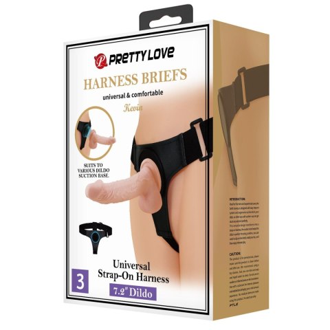 Stap-on - HARNESS BRIEFS- Kevin, Universal Strap-On, 7.2'' Dildo Stap-on - HARNESS BRIEFS- Kevin, Universal Strap-On, 7.2'' Dildo