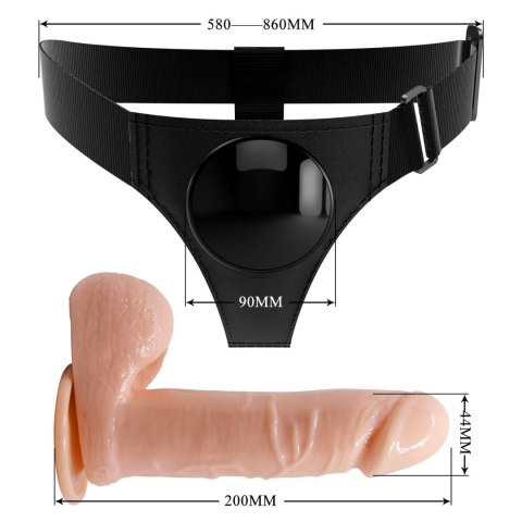 Stap-on - HARNESS BRIEFS- Tom, Universal Strap-On, 7.4'' Dildo Stap-on - HARNESS BRIEFS- Tom, Universal Strap-On, 7.4'' Dildo