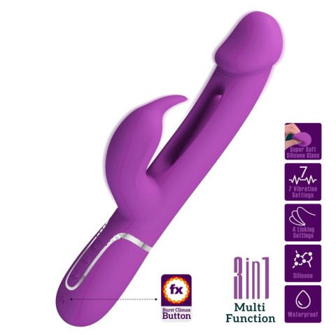 PRETTY LOVE - Kampas Purple, 7 vibration functions 4 licking settings PRETTY LOVE - Kampas Purple, 7 vibration functions 4 licking settings