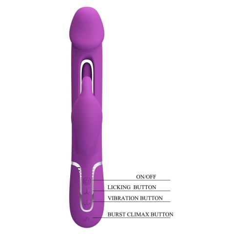 PRETTY LOVE - Kampas Purple, 7 vibration functions 4 licking settings PRETTY LOVE - Kampas Purple, 7 vibration functions 4 licking settings