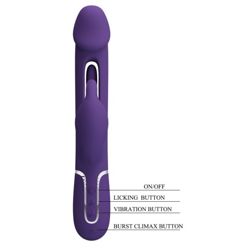 PRETTY LOVE - Kampas dark Purple, 7 vibration functions 4 licking settings PRETTY LOVE - Kampas dark Purple, 7 vibration functions 4 licking settings