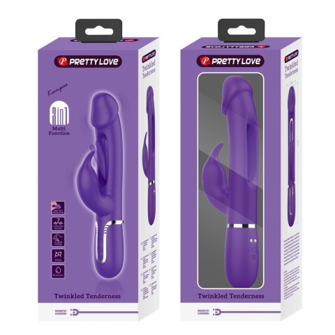 PRETTY LOVE - Kampas dark Purple, 7 vibration functions 4 licking settings PRETTY LOVE - Kampas dark Purple, 7 vibration functions 4 licking settings