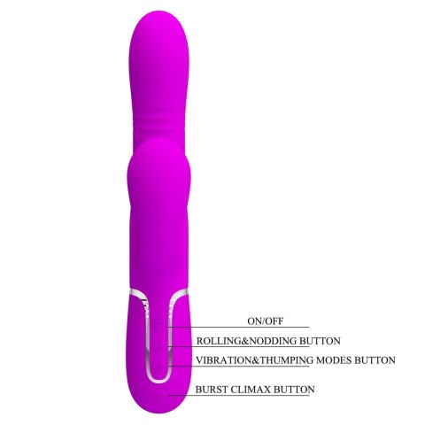 PRETTY LOVE - Mariana Purple, 7 vibration functions 7 thrusting settings, 4 rolling functions, 4 nodding functions PRETTY LOVE - Mariana Purple, 7 vibration functions 7 thrusting settings, 4 rolling functions, 4 nodding functions