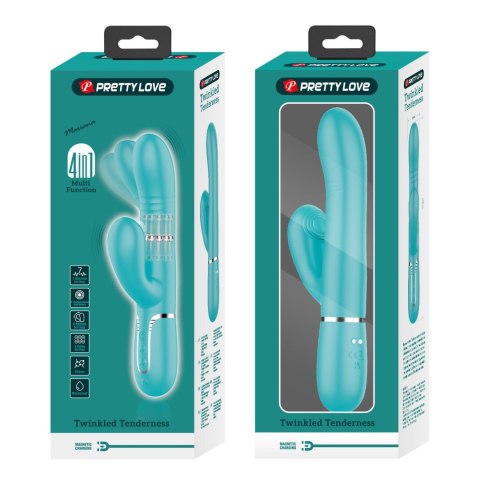 PRETTY LOVE - Mariana light blue, 7 vibration functions, 7 thrusting settings, 4 rolling functions, 4 nodding functions PRETTY LOVE - Mariana light blue, 7 vibration functions, 7 thrusting settings, 4 rolling functions, 4 nodding functions