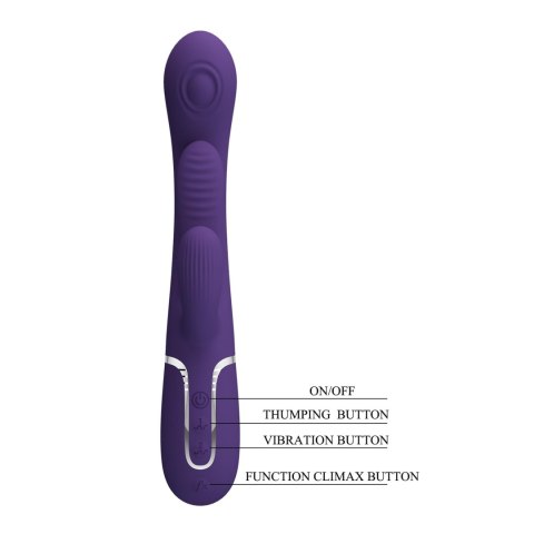 PRETTY LOVE - Shonia Dark Purple, Twinkled Tenderness, 7 thumping functions 7 vibration functions PRETTY LOVE - Shonia Dark Purple, Twinkled Tenderness, 7 thumping functions 7 vibration functions