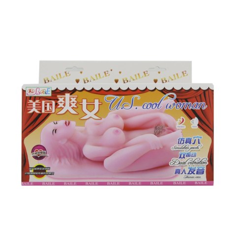 BAILE - Masturbator toy, TPR, double vibrating egg with voice, tighten,shrink 3AAA batteries BAILE - Masturbator toy, TPR, double vibrating egg with voice, tighten,shrink 3AAA batteries