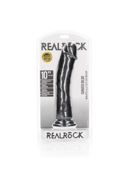Curved Realistic Dildo with Suction Cup - 10"/ 25,5 cm