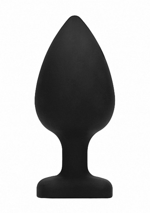 Korek analny z kryształkiem - Diamond Heart Butt Plug - Extra Large - Black Korek analny z kryształkiem - Diamond Heart Butt Plug - Extra Large - Black