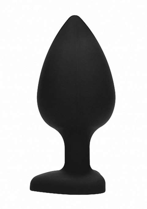 Korek analny z kryształkiem - Diamond Heart Butt Plug - Extra Large - Black Korek analny z kryształkiem - Diamond Heart Butt Plug - Extra Large - Black