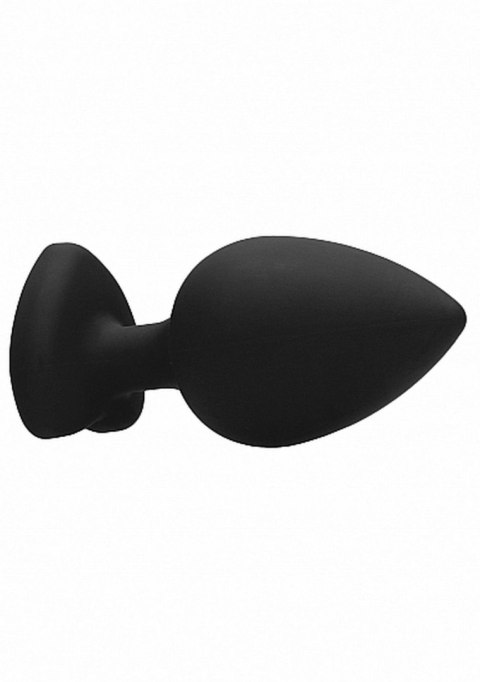 Korek analny z kryształkiem - Diamond Heart Butt Plug - Extra Large - Black Korek analny z kryształkiem - Diamond Heart Butt Plug - Extra Large - Black
