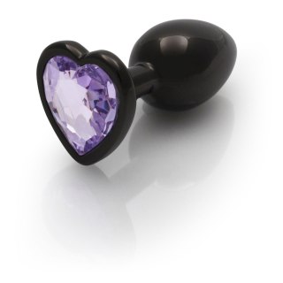 Korek analny z kryształkiem - Heart Gem Butt Plug - Small