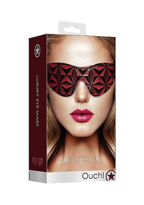 Maska na oczy - Luxury Eye Mask - Burgundy Maska na oczy - Luxury Eye Mask - Burgundy