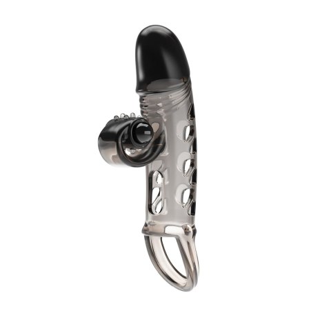 ROMANCE - Penis sleeve, TPE material,vibration, battery LR41*3, Black ROMANCE - Penis sleeve, TPE material,vibration, battery LR41*3, Black