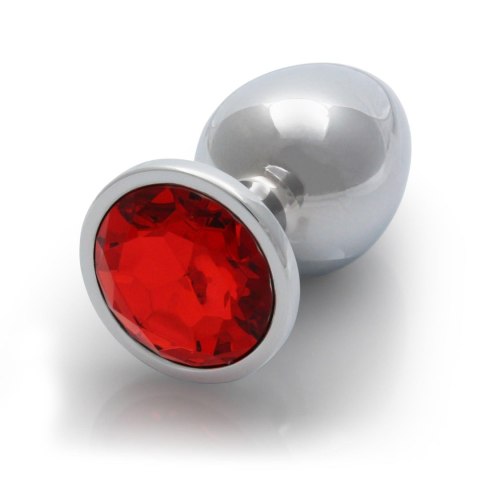 Korek analny z kryształkiem - Round Gem Butt Plug - Large Korek analny z kryształkiem - Round Gem Butt Plug - Large