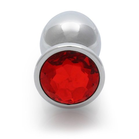 Korek analny z kryształkiem - Round Gem Butt Plug - Large Korek analny z kryształkiem - Round Gem Butt Plug - Large