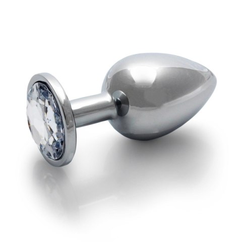 Korek analny z kryształkiem - Round Gem Butt Plug - Large Korek analny z kryształkiem - Round Gem Butt Plug - Large