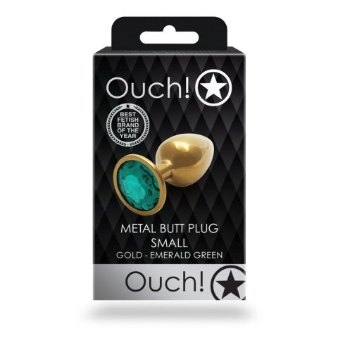 Korek analny z kryształkiem - Round Gem Butt Plug - Small Korek analny z kryształkiem - Round Gem Butt Plug - Small