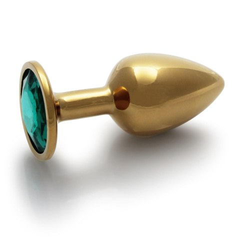 Korek analny z kryształkiem - Round Gem Butt Plug - Small Korek analny z kryształkiem - Round Gem Butt Plug - Small