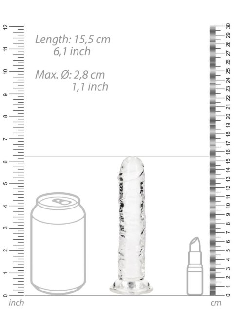 Straight Realistic Dildo with Suction Cup - 6'' / 14,5 Straight Realistic Dildo with Suction Cup - 6'' / 14,5
