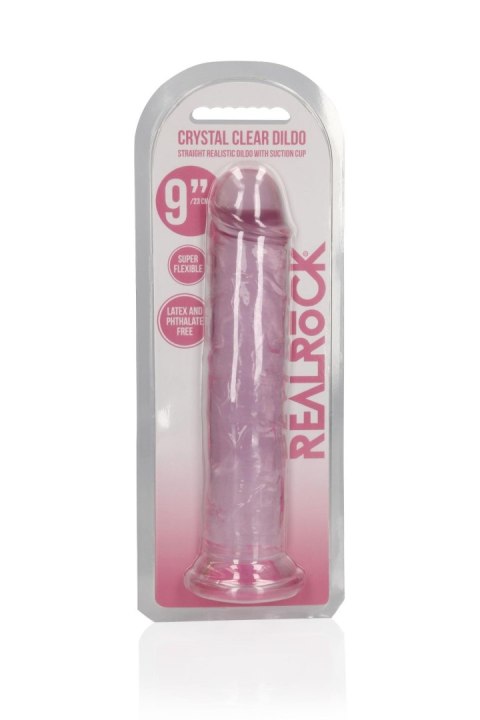 Straight Realistic Dildo with Suction Cup - 9'' / 23 Straight Realistic Dildo with Suction Cup - 9'' / 23