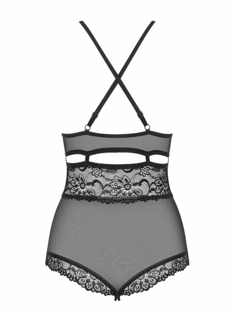 Body otwarte czarne - 838-TED-1 - S/M