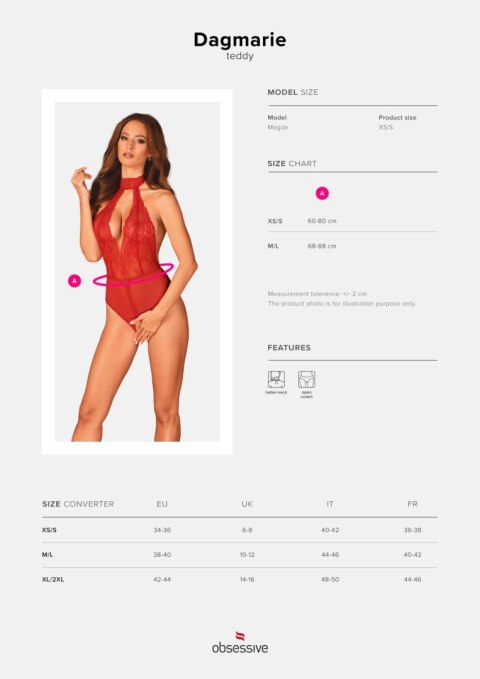 Body otwarte - Dagmarie - XS/S Body otwarte - Dagmarie - XS/S